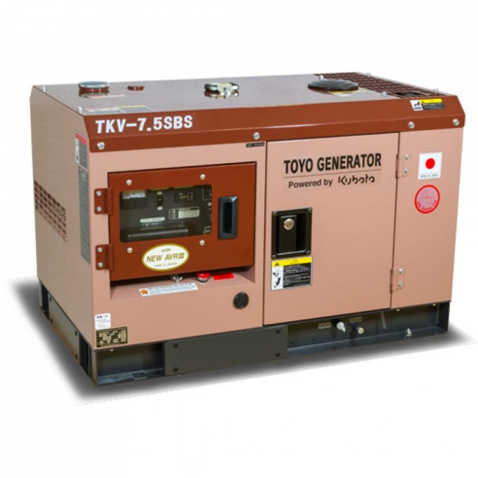 Дизельный генератор TOYO TKV-7.5SBS 00-00002537